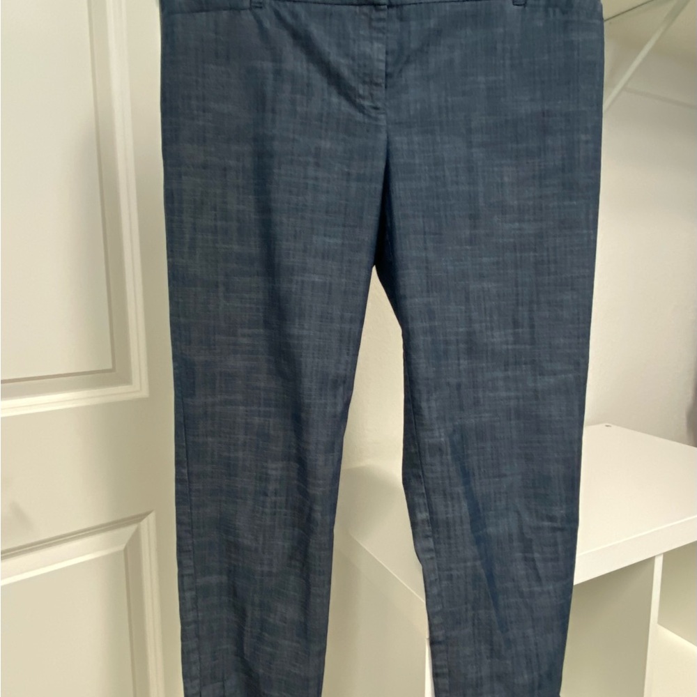 Van Heusen Womens Stretch Extensible Blue Ankle Pants size 10